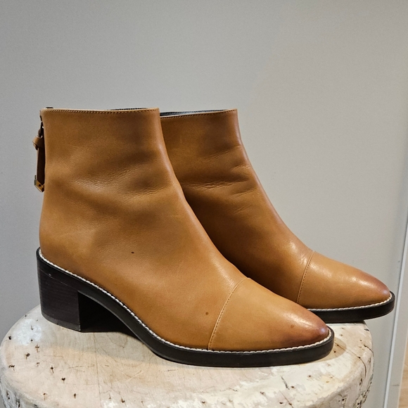 Cole Haan Winnie Grand 360 cognac Leather ankle bootie waterproof 7.5 - Picture 3 of 8